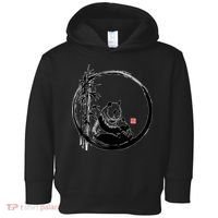 Giant Panda Bamboo Japanese Ink Painting Toddler Hoodie thumb 0