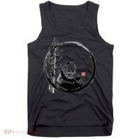 Giant Panda Bamboo Japanese Ink Painting Tank Top thumb 0