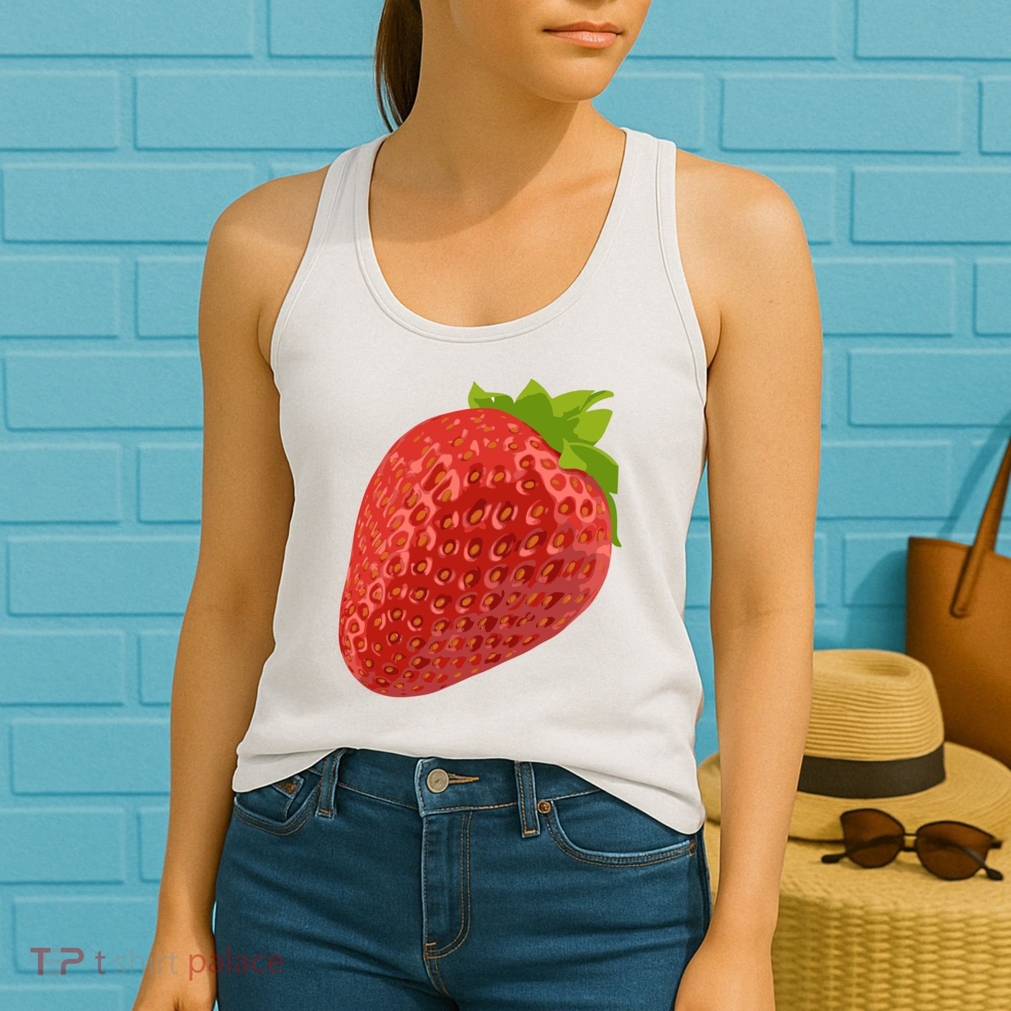Giant Strawberry Women's Tank Top
