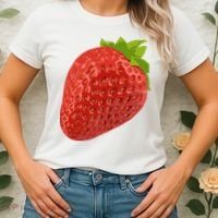 Giant Strawberry Women's T-Shirt thumb 2