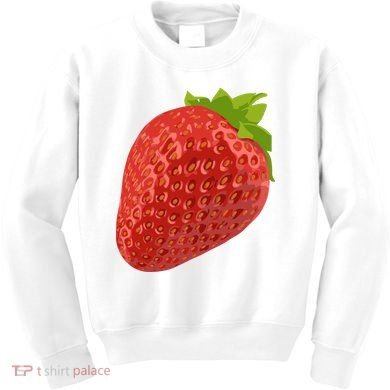 Giant Strawberry Kids Sweatshirt
