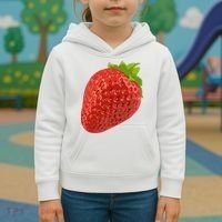 Giant Strawberry Kids Hoodie thumb 3