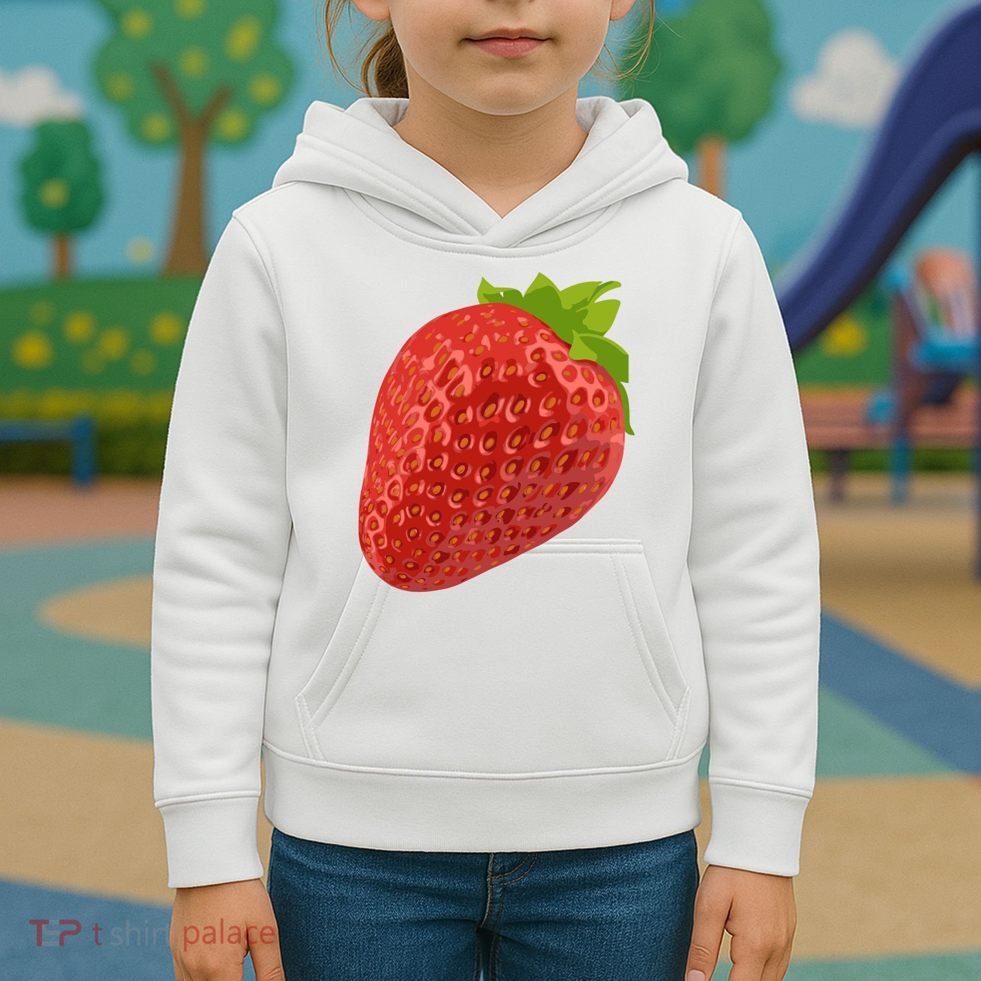 Giant Strawberry Kids Hoodie