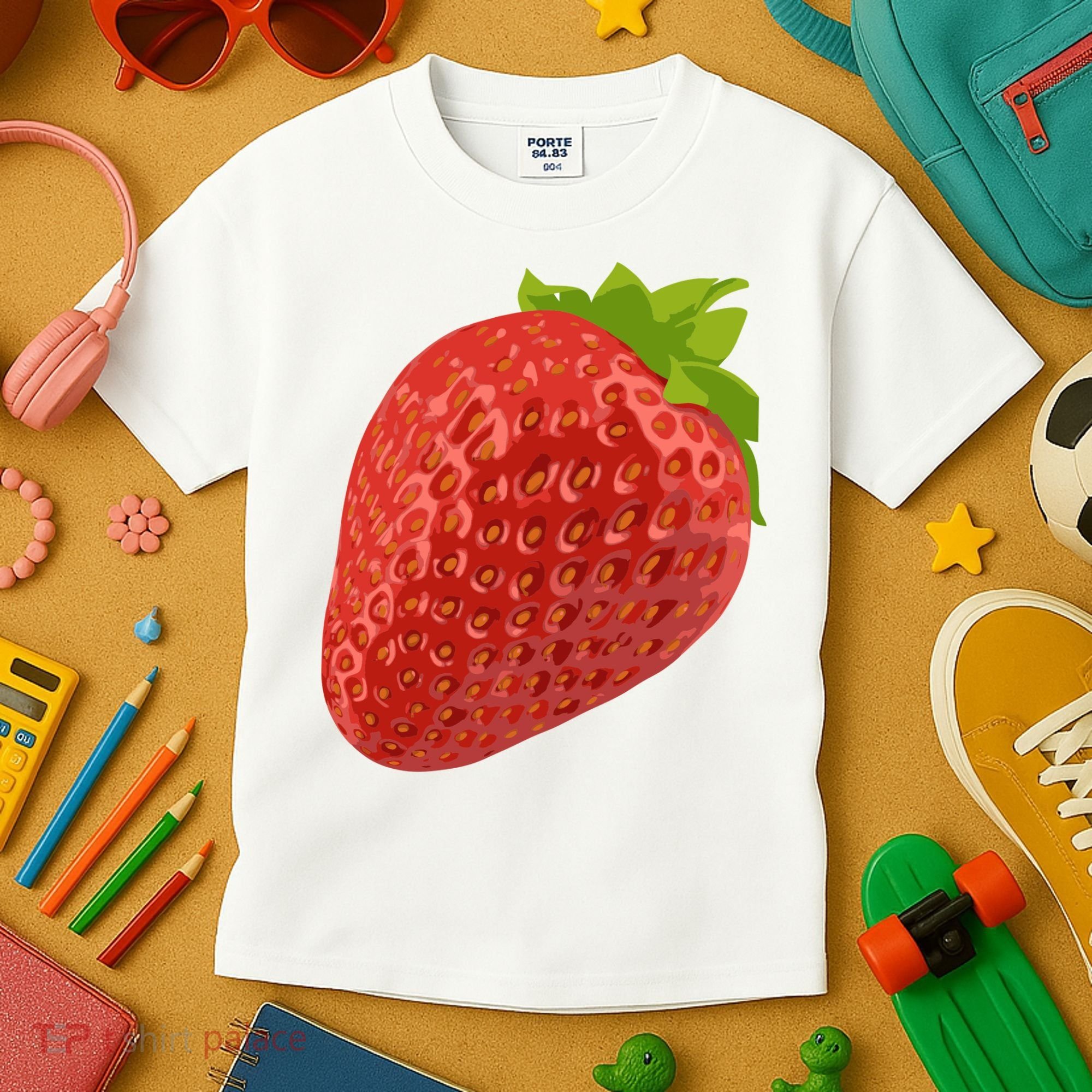 Giant Strawberry Kids T-Shirt