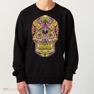Giant Sugar Floral Sugar Skull Women's Sweatshirt