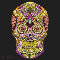 Giant Sugar Floral Sugar Skull Women's Sweatshirt thumb 2
