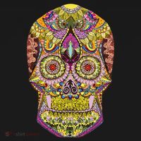 Giant Sugar Floral Sugar Skull Long Sleeve Shirt thumb 2