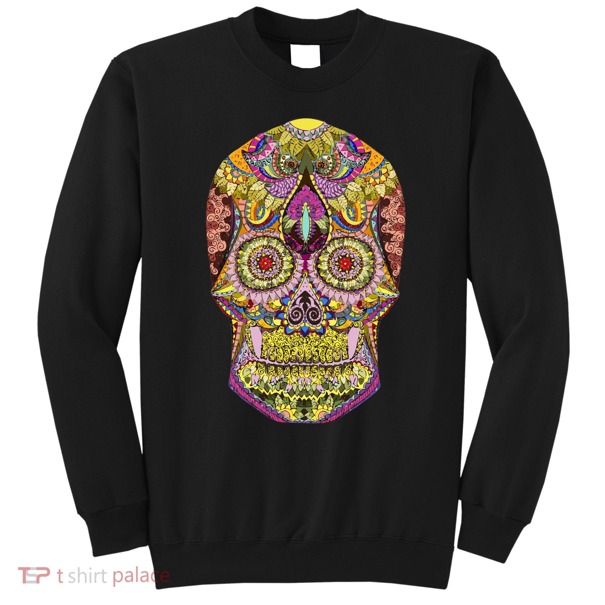 Giant Sugar Floral Sugar Skull Sweatshirt