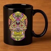 Giant Sugar Floral Sugar Skull 11oz C Handle Ceramic Mug thumb 3