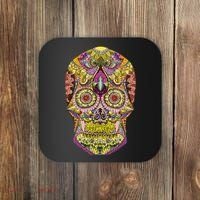 Giant Sugar Floral Sugar Skull Coaster thumb 0