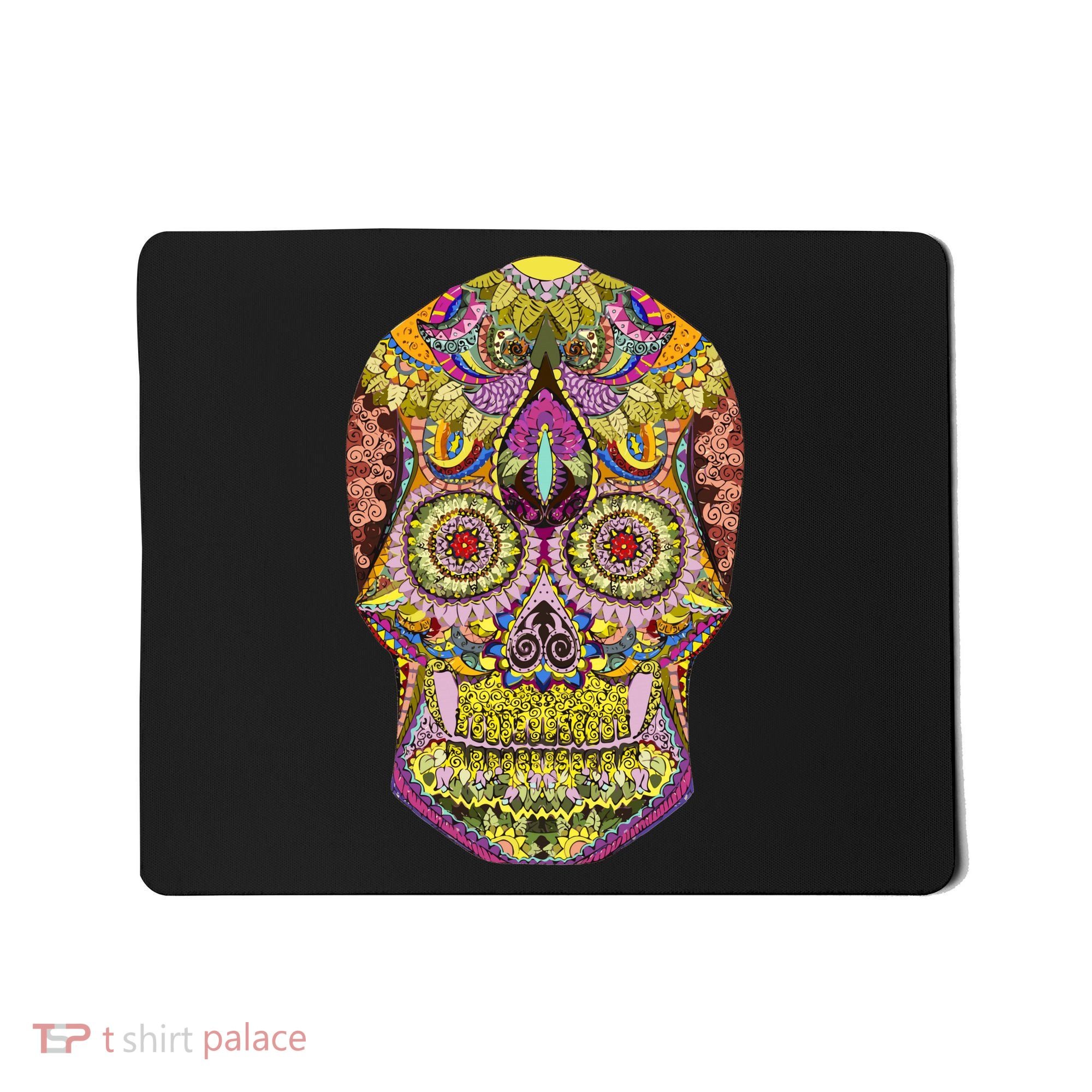 Giant Sugar Floral Sugar Skull Mousepad