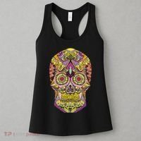 Giant Sugar Floral Sugar Skull Women's Tank Top thumb 3