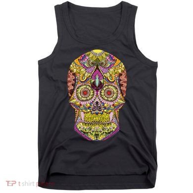 Giant Sugar Floral Sugar Skull Tank Top