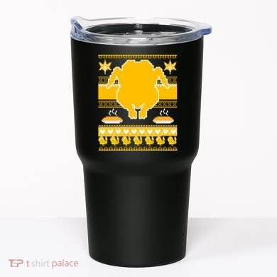 Giant Trukey Ugly Thanksgiving Tumbler