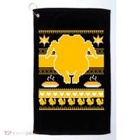 Giant Trukey Ugly Thanksgiving Golf Towel thumb 0