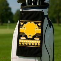 Giant Trukey Ugly Thanksgiving Golf Towel thumb 2