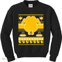 Giant Trukey Ugly Thanksgiving Kids Sweatshirt thumb 0