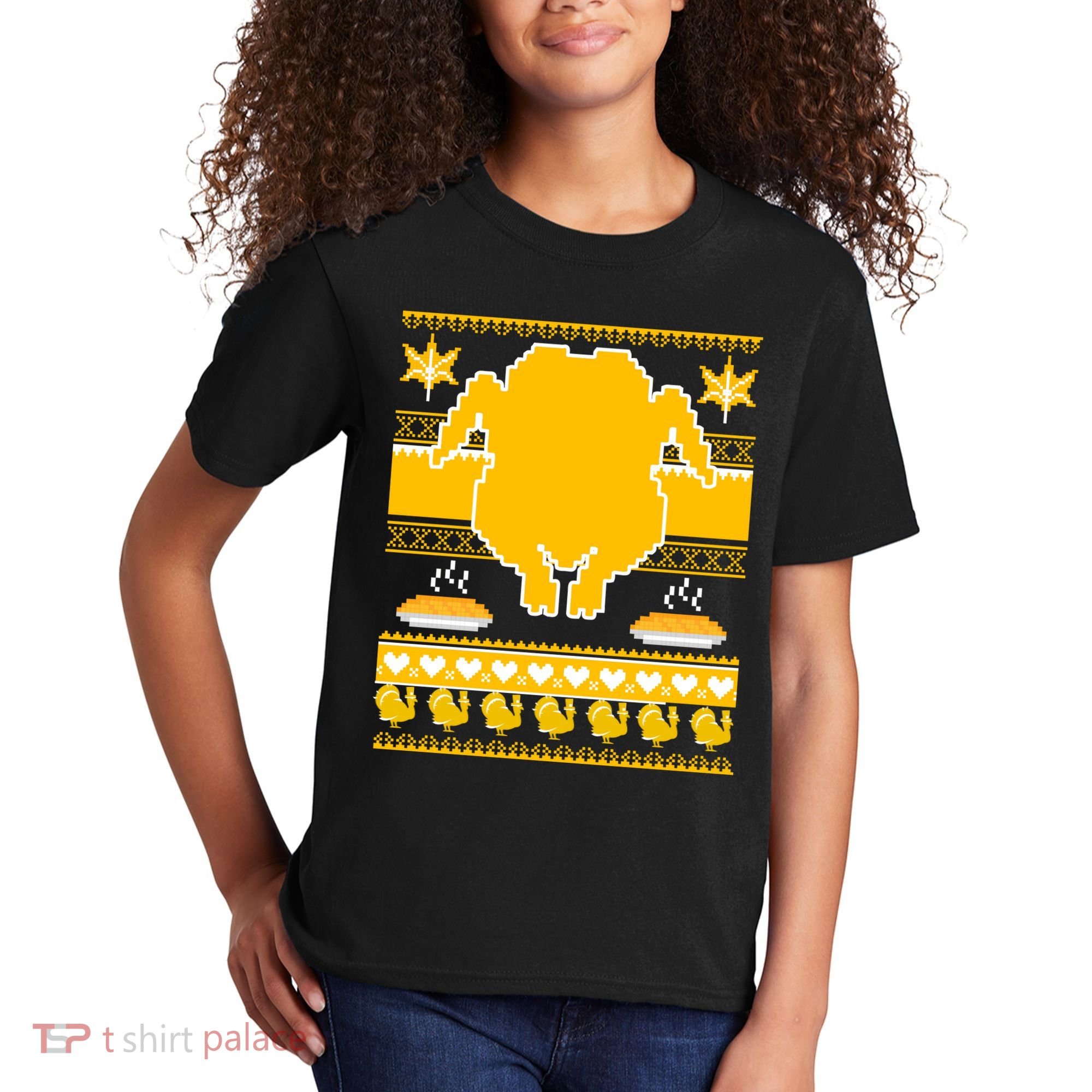 Giant Trukey Ugly Thanksgiving Kids T-Shirt