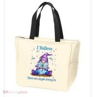 Gnome I Believe There Are Angels Among Us Dragonfly Tote Bag thumb 3