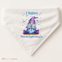 Gnome I Believe There Are Angels Among Us Dragonfly USA-Made Doggie Bandana thumb 0