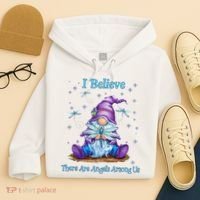Gnome I Believe There Are Angels Among Us Dragonfly Hoodie thumb 4