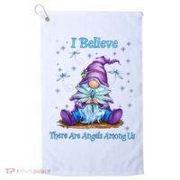 Gnome I Believe There Are Angels Among Us Dragonfly Golf Towel thumb 0