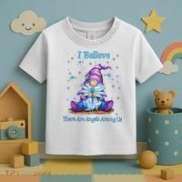 Gnome I Believe There Are Angels Among Us Dragonfly Toddler T-Shirt thumb 3