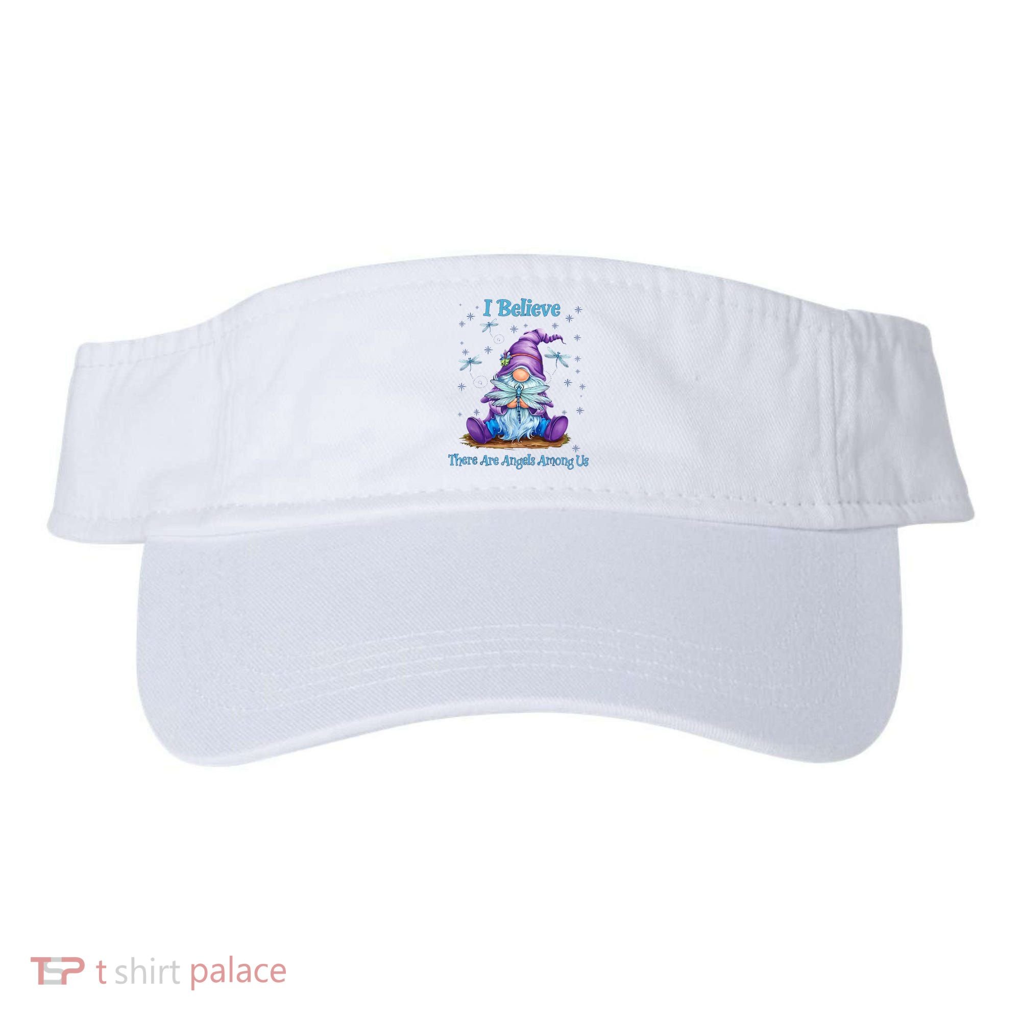 Gnome I Believe There Are Angels Among Us Dragonfly Visor