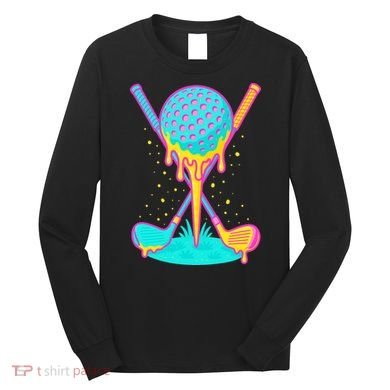 Golf Ice Cream Drip Golfing Golfer Long Sleeve Shirt