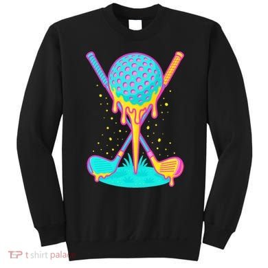 Golf Ice Cream Drip Golfing Golfer Sweatshirt