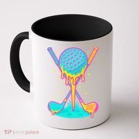 Golf Ice Cream Drip Golfing Golfer Coffee Mug thumb 0
