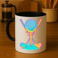 Golf Ice Cream Drip Golfing Golfer Coffee Mug thumb 4