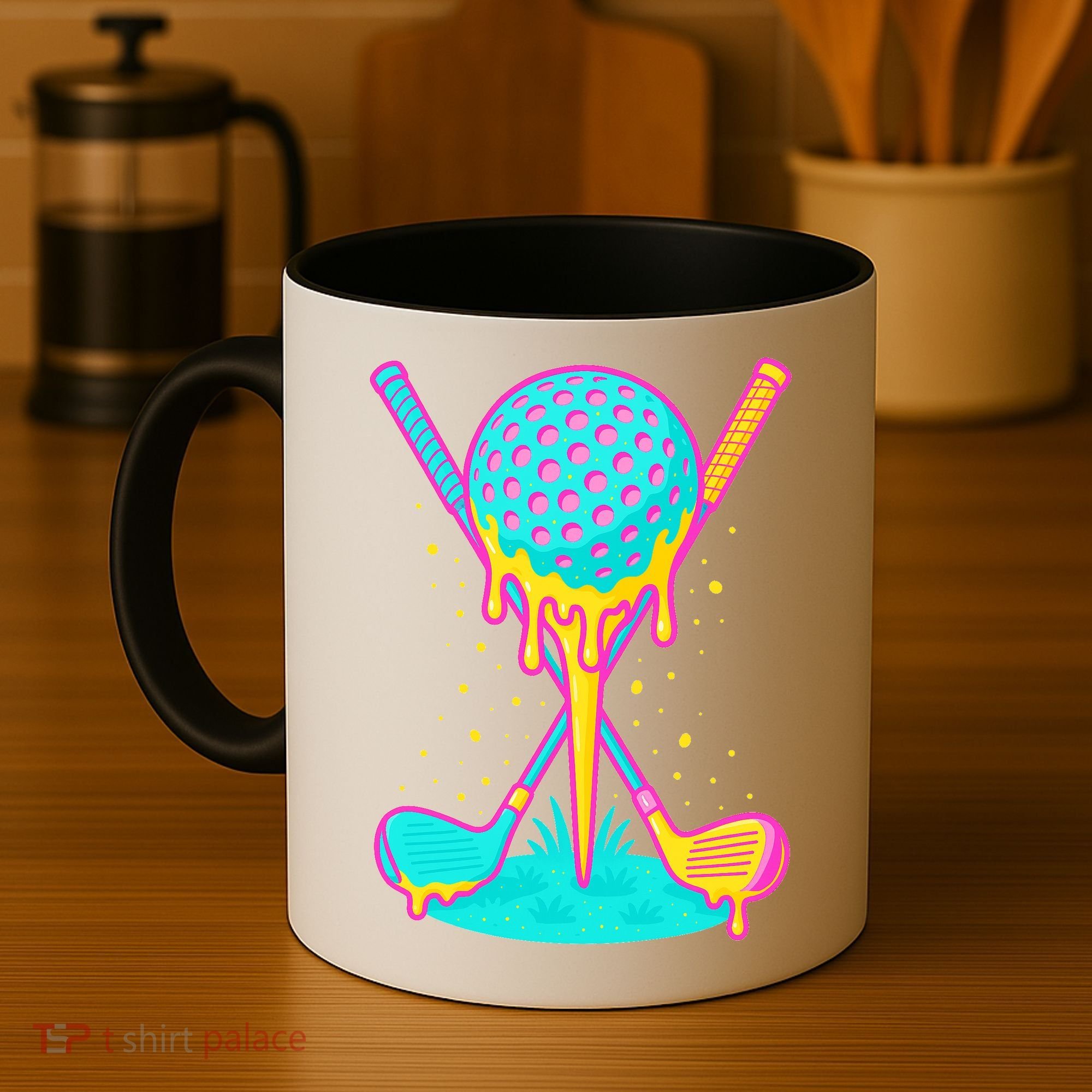 Golf Ice Cream Drip Golfing Golfer Coffee Mug