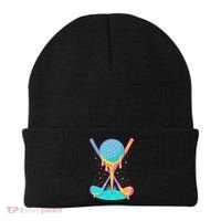 Golf Ice Cream Drip Golfing Golfer Beanie thumb 0