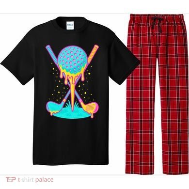 Golf Ice Cream Drip Golfing Golfer Pajama Set