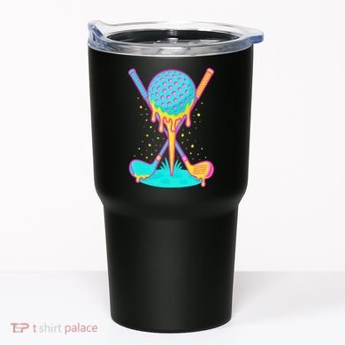 Golf Ice Cream Drip Golfing Golfer Tumbler