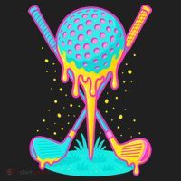 Golf Ice Cream Drip Golfing Golfer Tumbler thumb 3