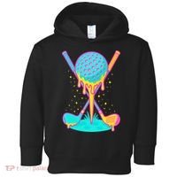 Golf Ice Cream Drip Golfing Golfer Toddler Hoodie thumb 0