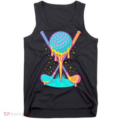 Golf Ice Cream Drip Golfing Golfer Tank Top