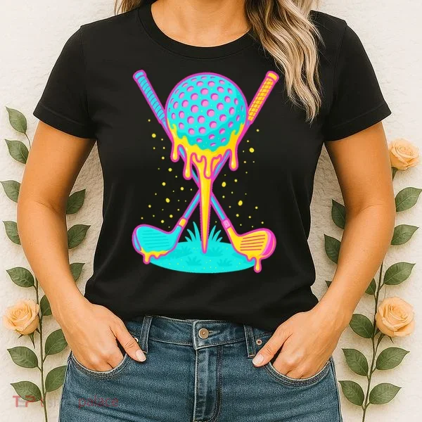 Golf Ice Cream Drip Golfing Golfer Women's T-Shirt