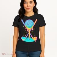 Golf Ice Cream Drip Golfing Golfer Women's T-Shirt thumb 4