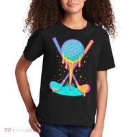 Golf Ice Cream Drip Golfing Golfer Kids T-Shirt thumb 2