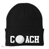 Golf Instructor Coach Golfer Golf Ball Gift Golf Course Beanie thumb 0
