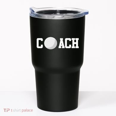 Golf Instructor Coach Golfer Golf Ball Gift Golf Course Tumbler