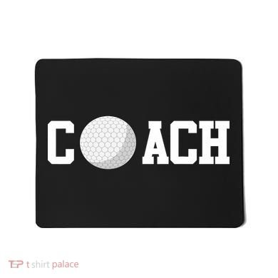 Golf Instructor Coach Golfer Golf Ball Gift Golf Course Mousepad