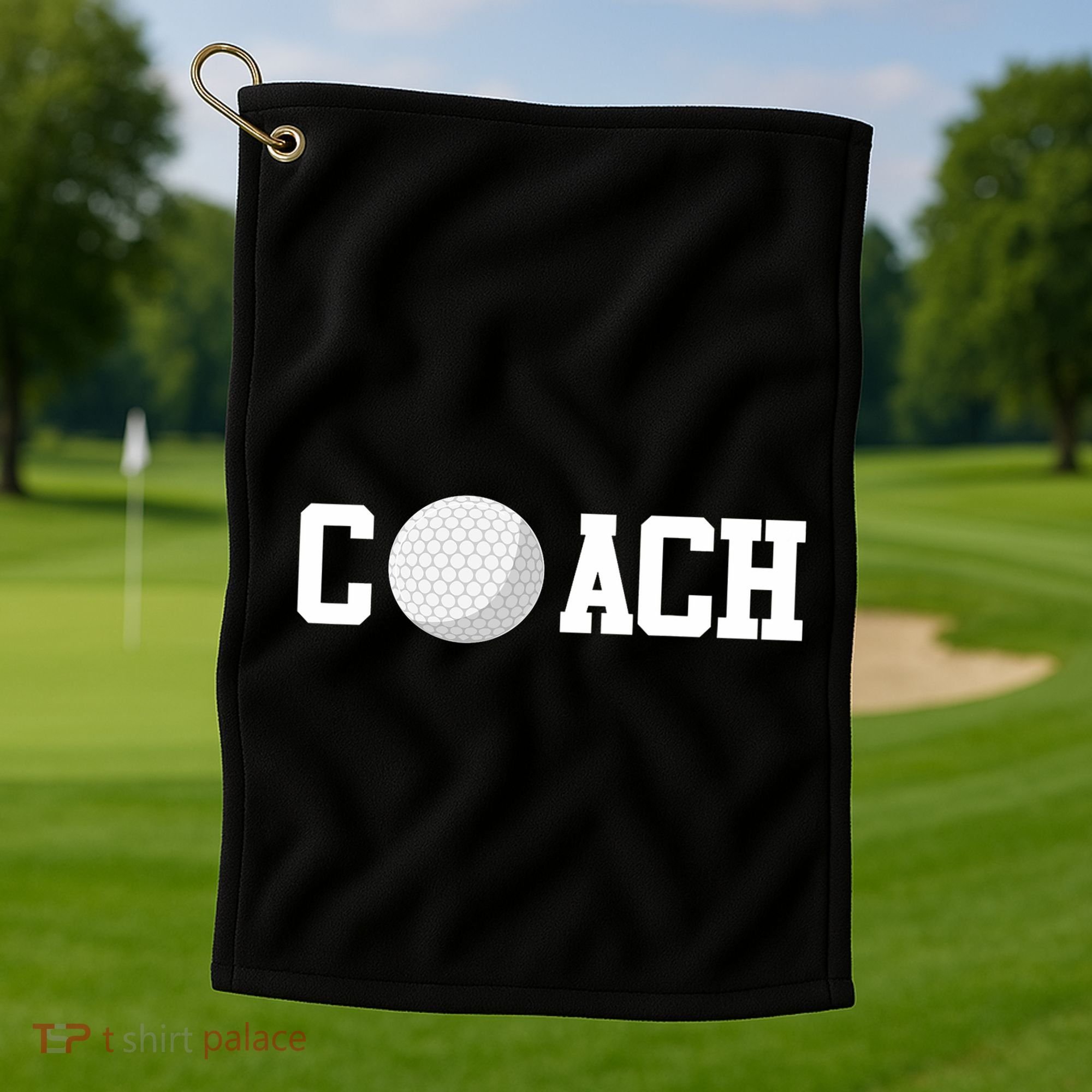 Golf Instructor Coach Golfer Golf Ball Gift Golf Course Golf Towel