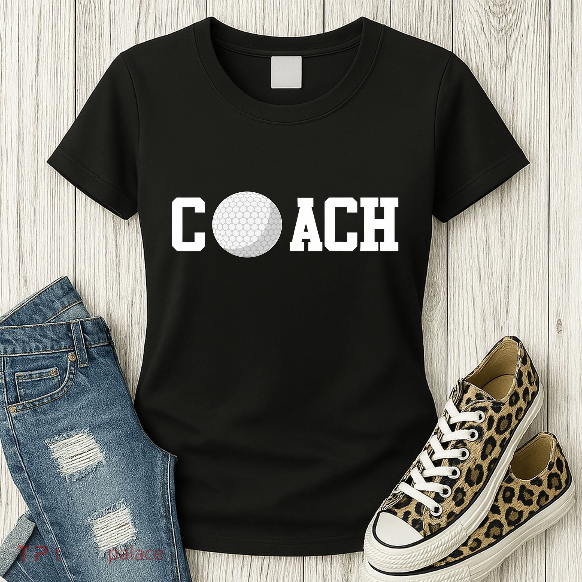 Golf Instructor Coach Golfer Golf Ball Gift Golf Course Women's T-Shirt
