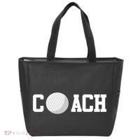 Golf Instructor Coach Golfer Golf Ball Gift Golf Course Tote Bag thumb 0