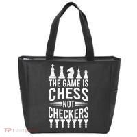 Game Is Chess Not Checkers Funny Gift Grandmaster Chess Player Gift Tote Bag thumb 0