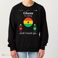 Ghana Is Calling And I Must Go Ghana Flag Women's Sweatshirt thumb 0